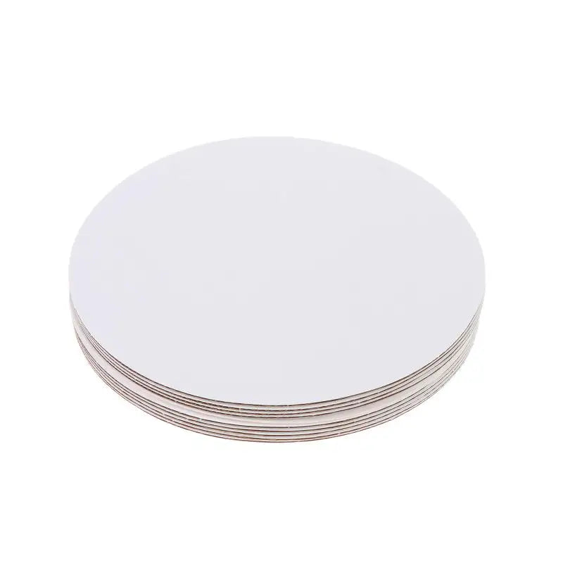 10Pcs 8/10/12 Inch Round Cake Boards Paper Cake Drum Pan For Birthday Wedding Party Cake Cardboard Bottom Tray Qme 8inch
