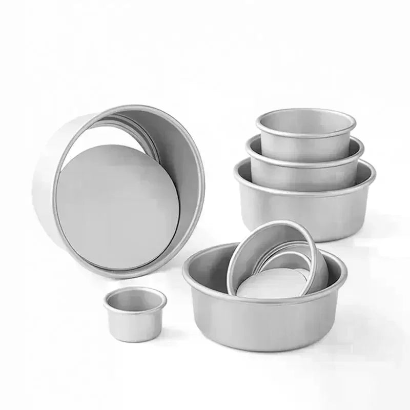 4/6/8/10in Anodized Aluminum Alloy Round Cake Pans Removable Bottom Leakproof Non Stick Perfect For Home Baking Chiffon Cakes Qme
