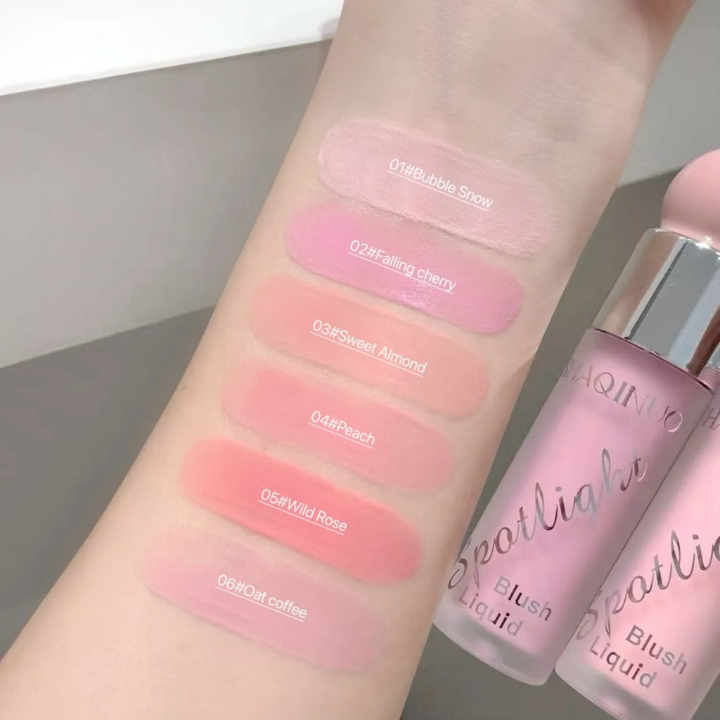SHAQINUO Light Blush Liquid Moisturizing Mirror Vitality Whitening Qme