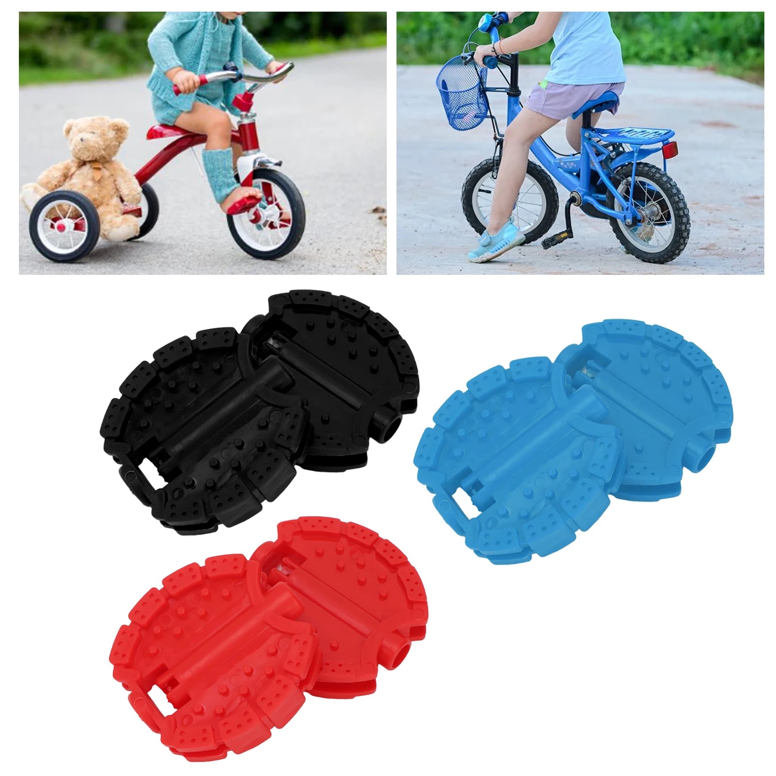 Kids Tricycle Pedal Strong Sturdy Easy To Install Multiple Color Kids Bike Pedal Replacement for Baby for Children Qme