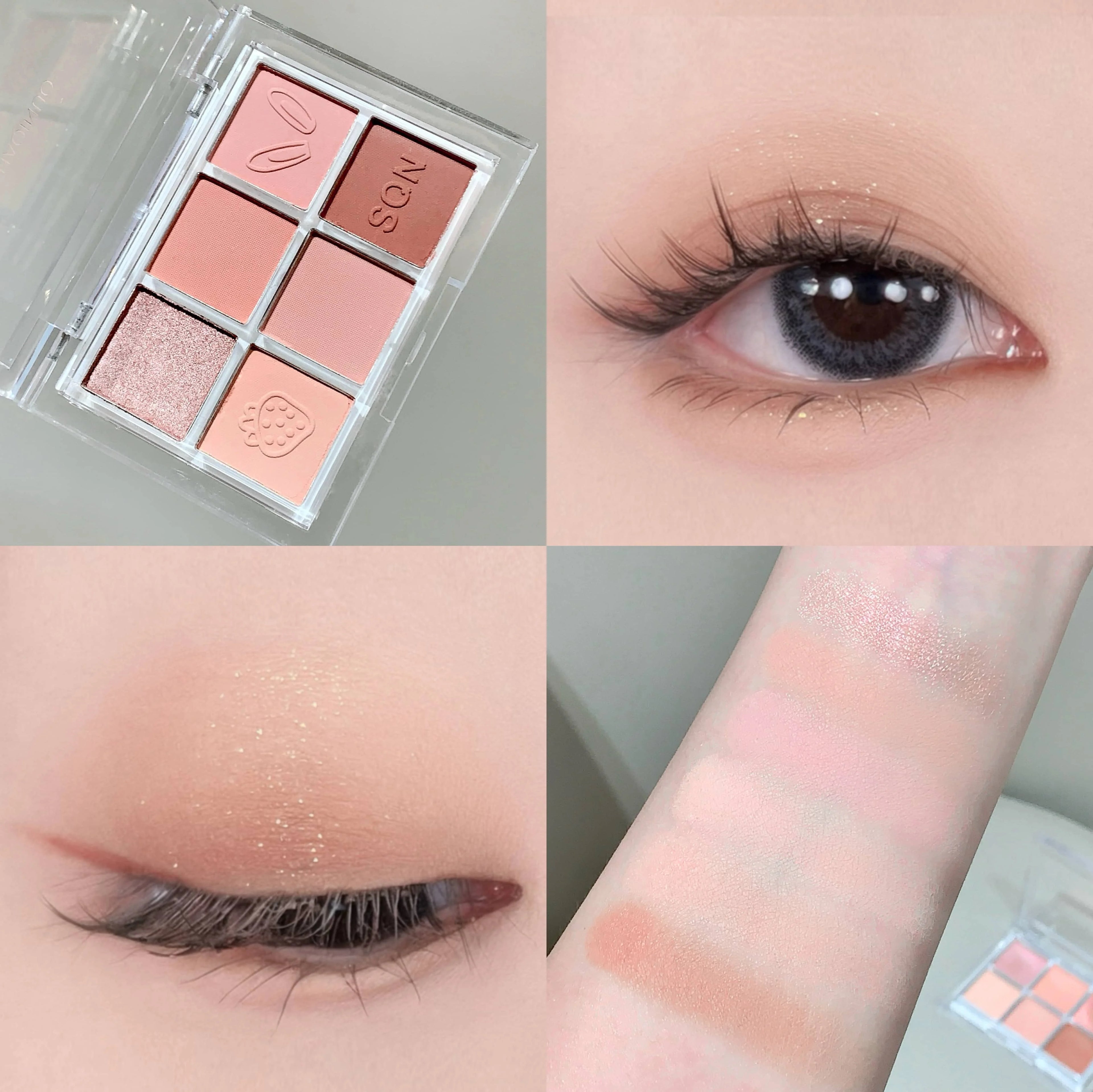 SHAQINUO Six-color Eyeshadow Palette Matte Earth Colors Brightening Qme N1006-1