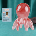 Resin Octopus Massage Comb Head Meridian Scraping Scalp Brush Qme Pink 1