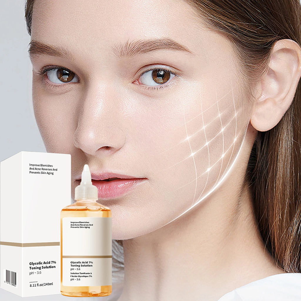 Remove Acne Fade Acne Glycolic Acid 7% Toner Removing Closed Mouth Acne Moisturizing Skin Prevents Skin Aging Fruit Acid Essence Qme