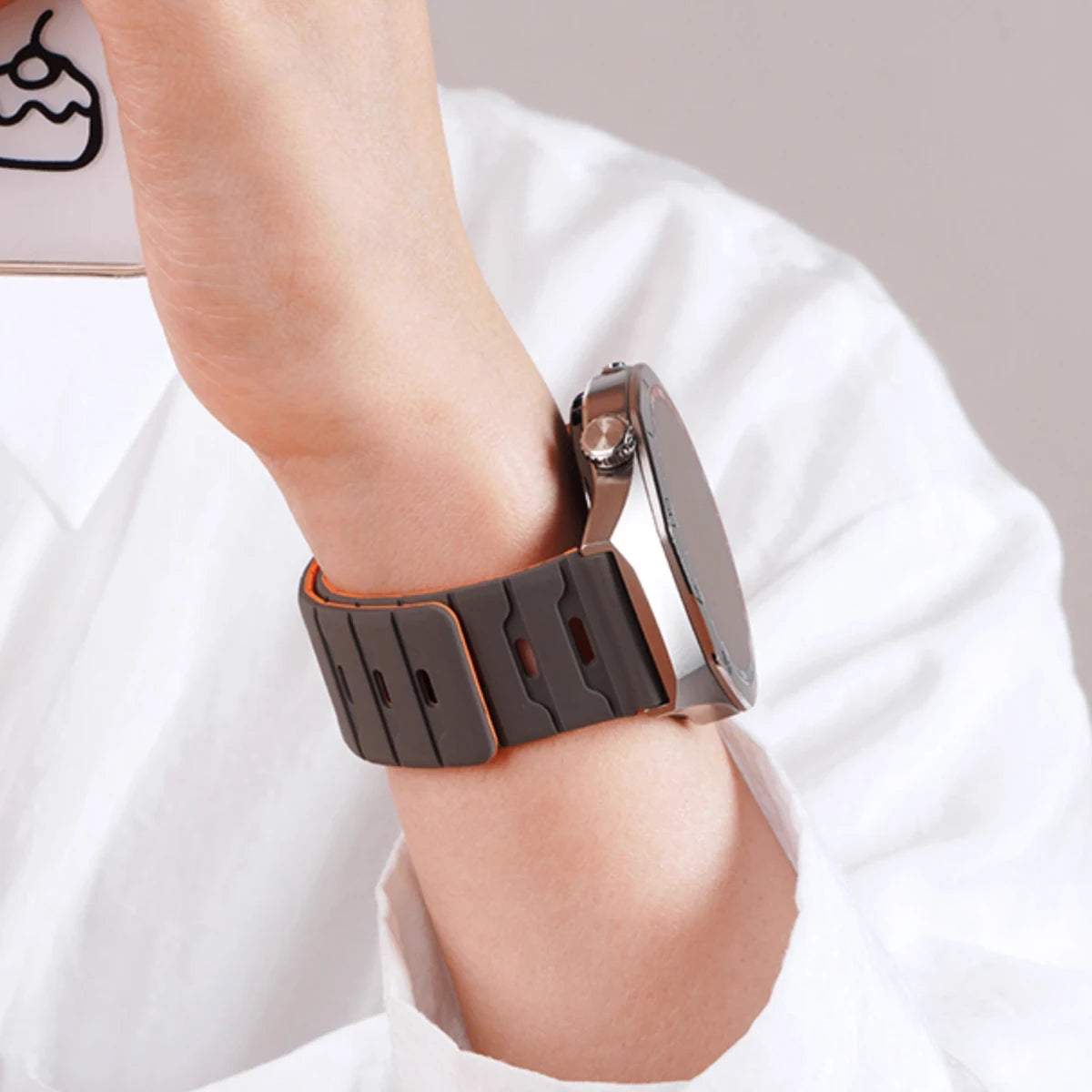 18mm 20mm 22mm Silicone Strap For Huawei GT6 Pro 46mm Magnetic Band For Samsung Galaxy Watch 7 6 5 4 40MM 44MM Qme