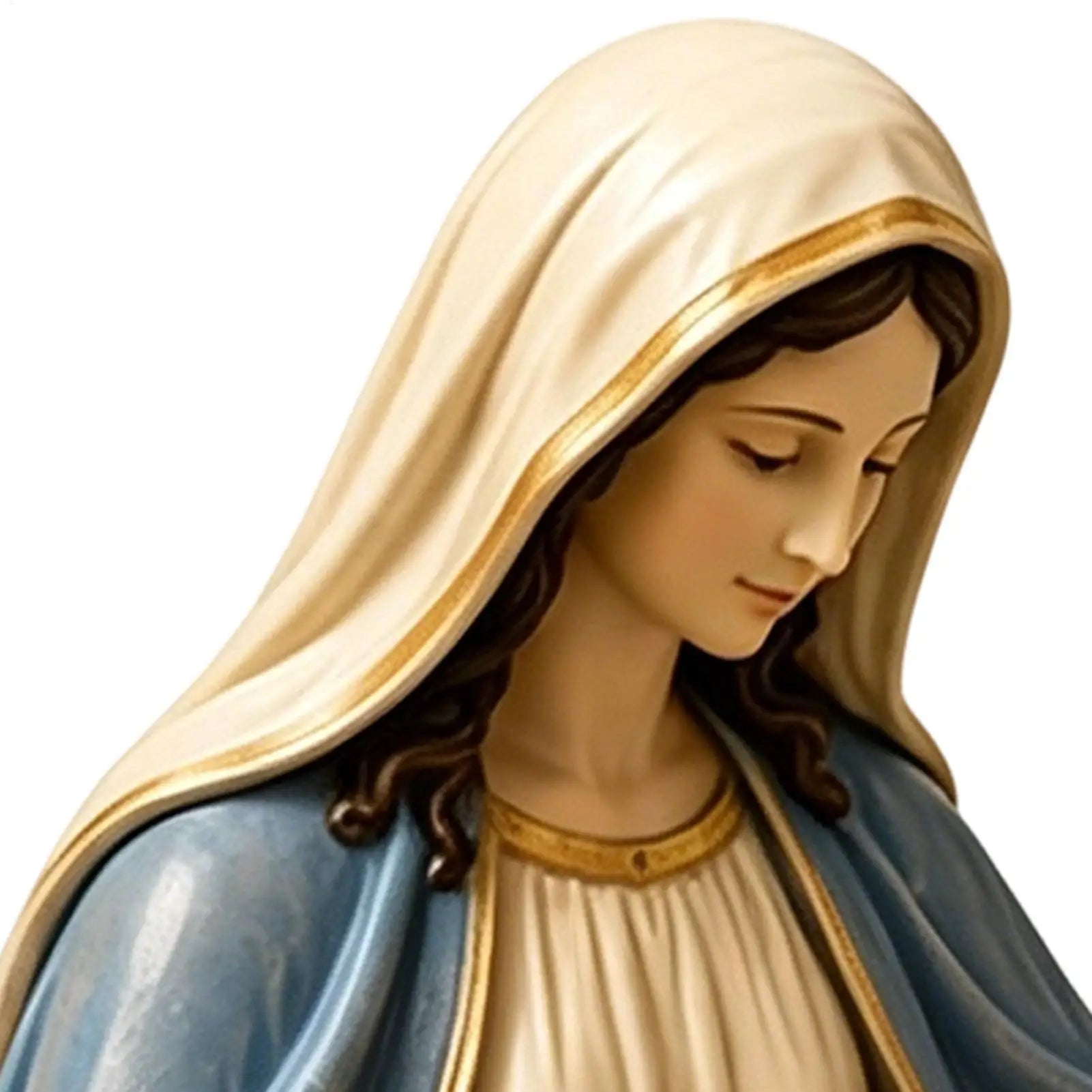 Key Holder Bowl Resin Decorative Elegant Organizer Virgin Mary Qme
