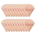 Triangle Velvet Powder Puff Wet Dry Loose Powder Liquid Cosmetic Soft Plush Powder Puff Makeup Foundation Washable Makeup Tool Qme 20PCS-flesh color