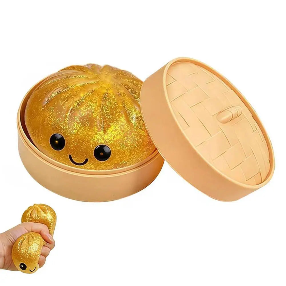 Simulation Flash Dumpling Pressure Ball Slow Rebound Soft Pinch Decompression Office Home Decorat Children Adults Birthday Gifts Qme A