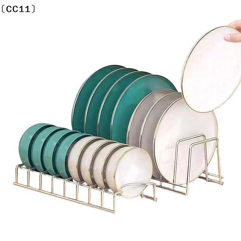 Stainless Steel Dish Drying Rack Bowl Plate Pot Cover Kitchen Storage Qme