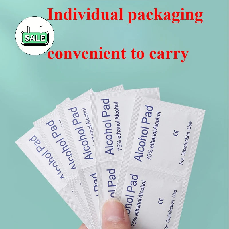 Disposable disinfection car interior cleaning wound treatment essential for home, 75% alcohol disinfection cotton paper Qme
