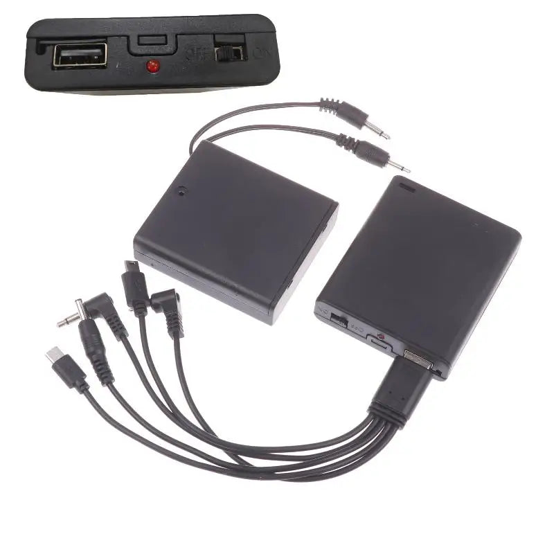 1Pcs 2.5mm Plug Password Electronic Lock Emergency Spare Battery Box Accessories 6V Safe Universal External Power Box Qme