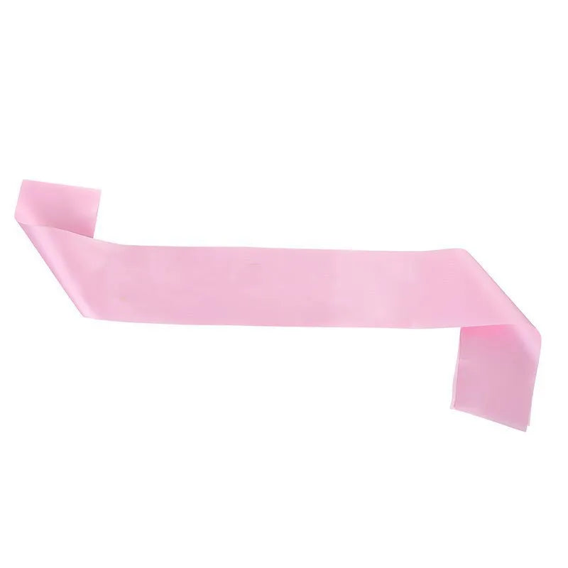 Blank Satin Sash Plain Party Event Diy Own Wedding Bachelorette Qme CL-3 One Size