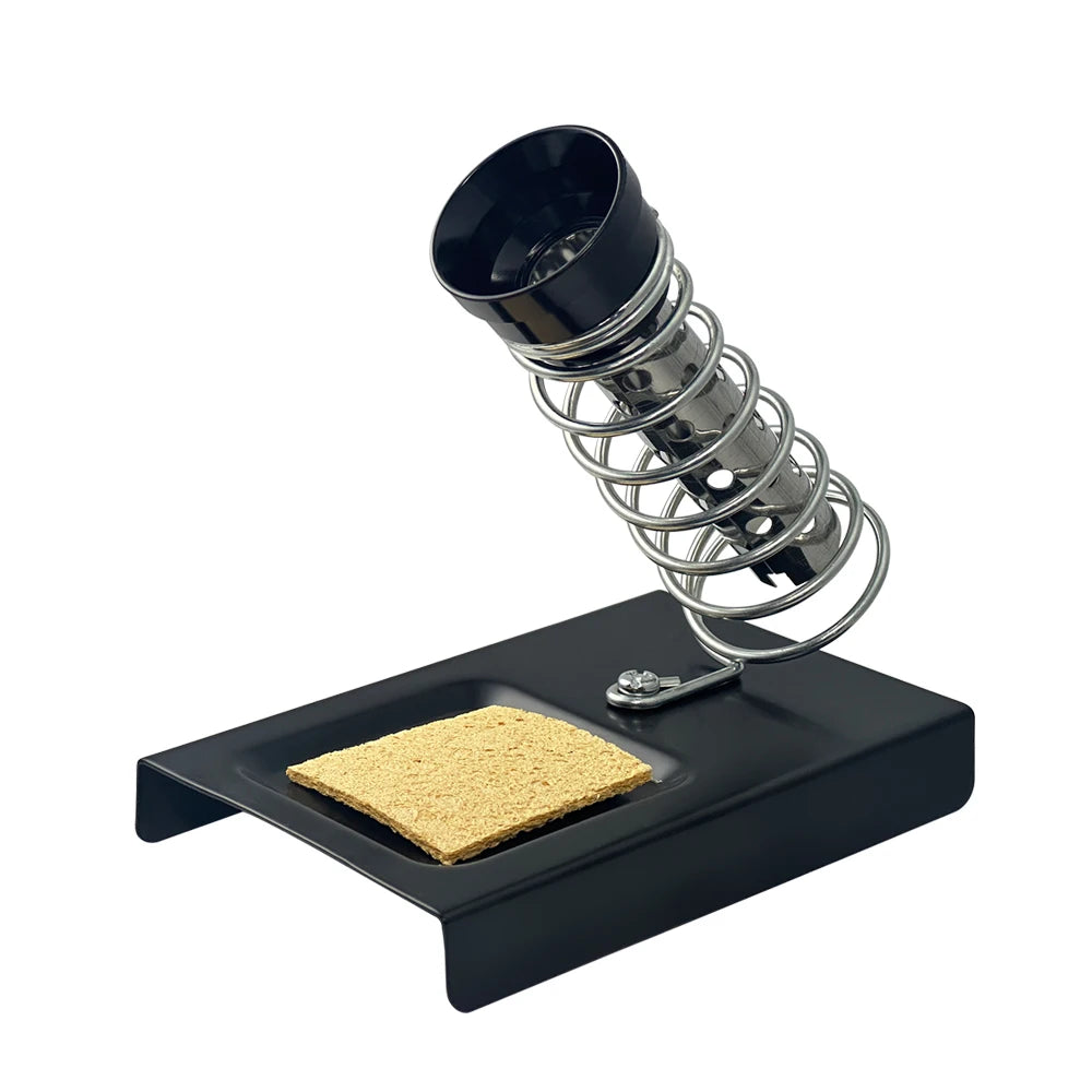 Soldering Iron Stand Portable Holder Tin Welding Cleaning Sponge Qme C4