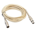 XLR Cable Male to Female M/F with Spring Protection For Microphone Amplifier Foil+Braided Shielded Qme 1m