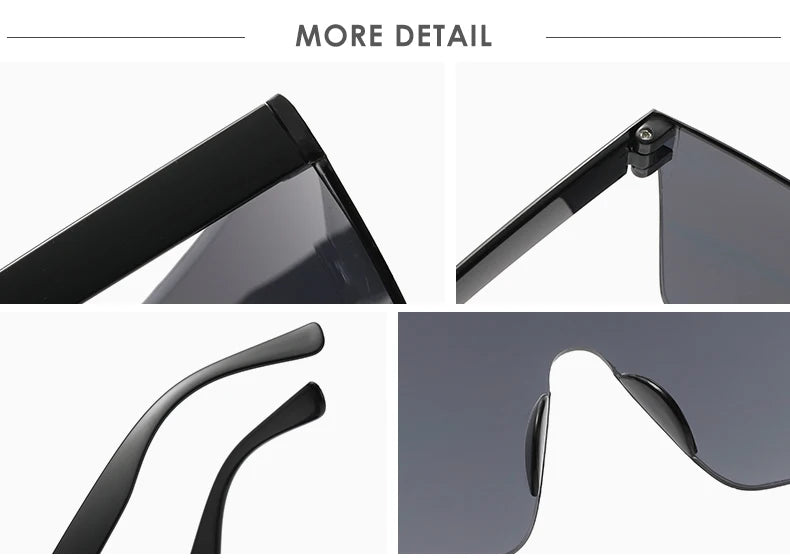 Oversized Square Frame Sunglasses Casual Fashion Women Sun Glasses Men Retro Y2K Sports Cycling Driving Goggles UV400 Shades Qme