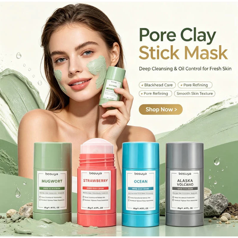 Natural Plant Ingredients Portable Cleaning Mud Film Stick Wormwood Qme