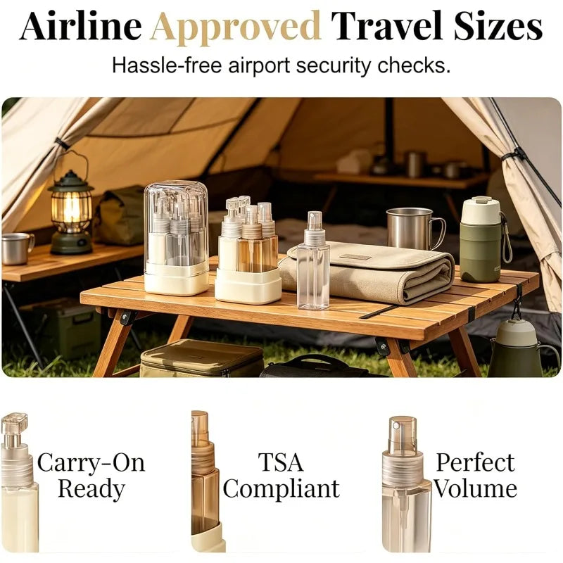 1 Portable Travel Bottle Leakproof Multicolor Pump Spray Containers Qme