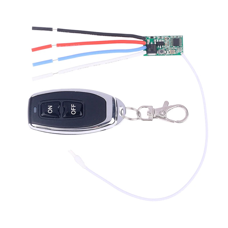 433mhz DC 3 6V 5V 9V 12V 24V 1CH Mini Relay Wireless RF Remote Qme Onesize
