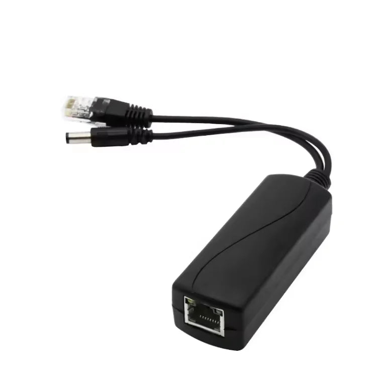 2pcs 100Mbps Standard POE Splitter 48V to 5V 2.4A Micro USB TYPE-C DC Power Adapter Qme