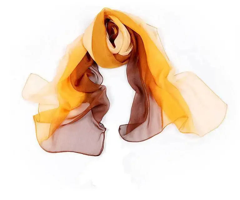 160*50cm Gradient Fashion Chiffon Scarf Women's Long Wraps and Shawls Lady Spring Autumn Scarves Bandana Hijab Stoles Qme CF