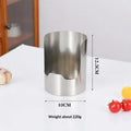 Non-slip Stainless Steel Spoon Holder Heat-Resistant Stable Spatula Holder Easy To Clean Stainless Steel Pot Lid Storage Rack Qme 1pcs