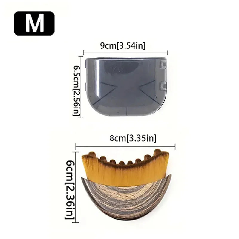 Lymphatic Contour Face Brush Ergonomically Designed Fit Sculpting Qme M-Box packed