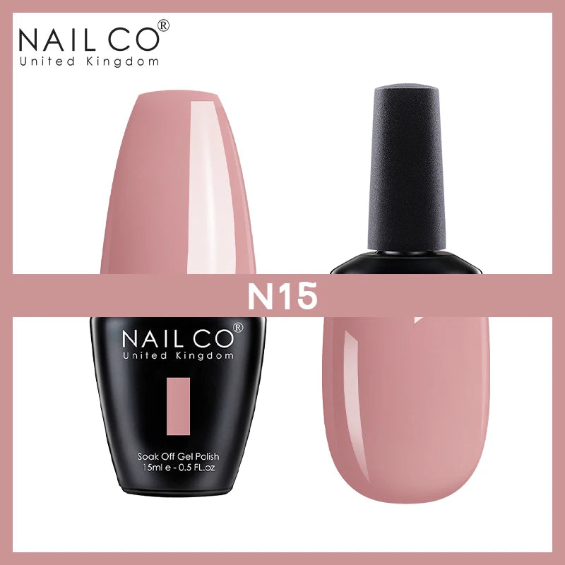 NAILCO Nude Nails Gel Nail Polish UV LED Semi-permant Varnish Hybrid