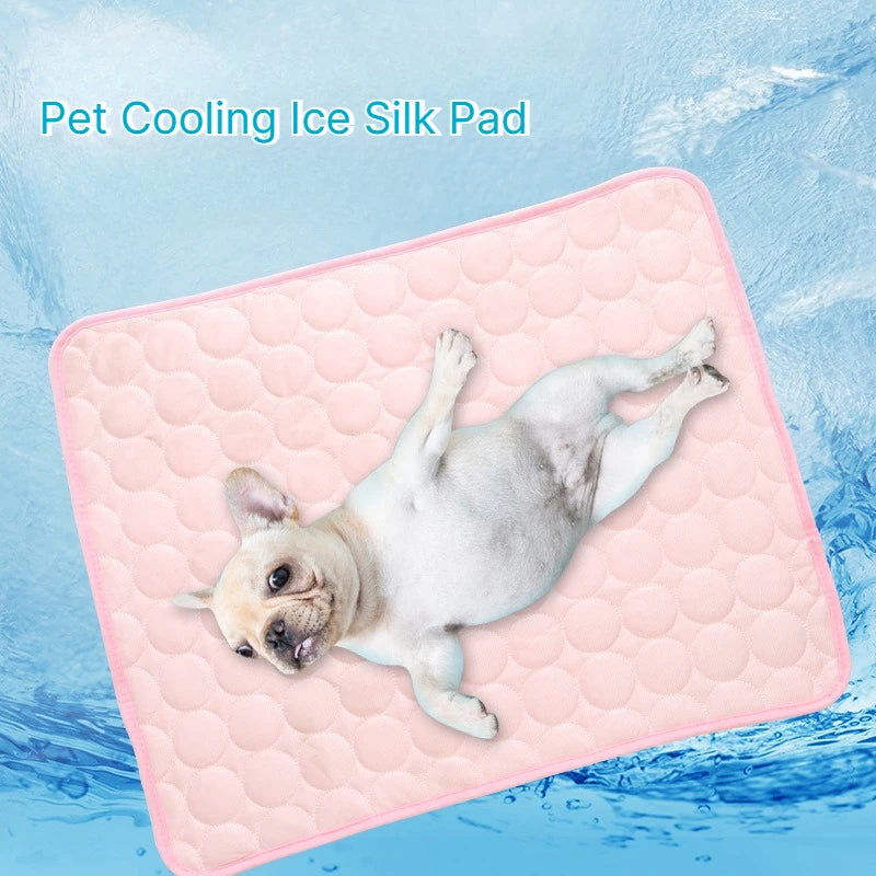 A Cooling Mat Summer Pet Cold Bed Extra Large For Small Big Dogs Pet Accessories Cat Durable Blanket Sofa Cat Ice Pad Blanket Qme