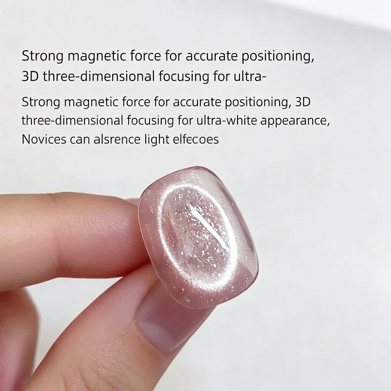Ring-shaped Cat-eye Nail Magnet Gel Polish French Hollow Cat Eye Qme