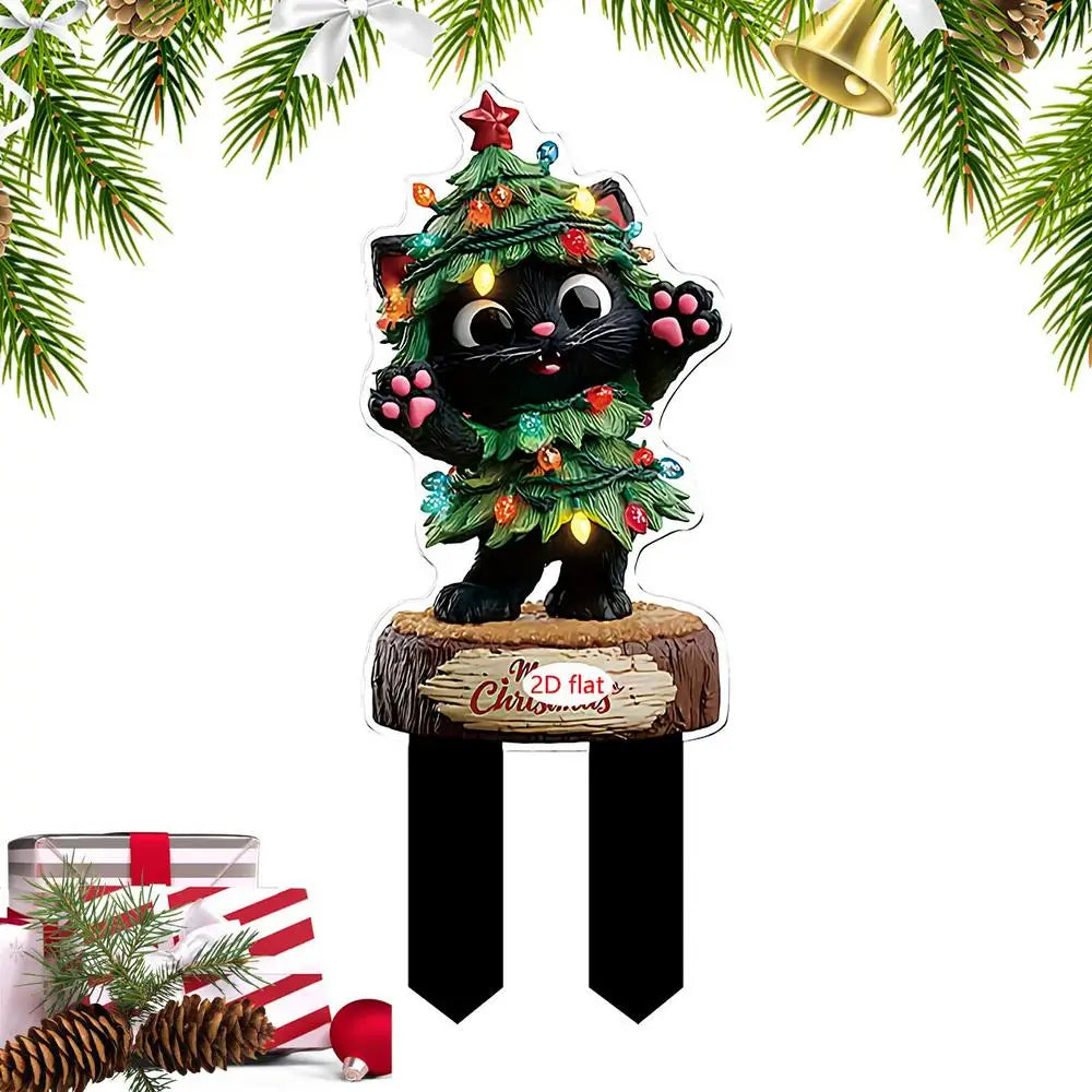 Christmas Yard Stake Decoration Decorative Garden Stakes Decor 2D Qme SCD7544 China Mainland
