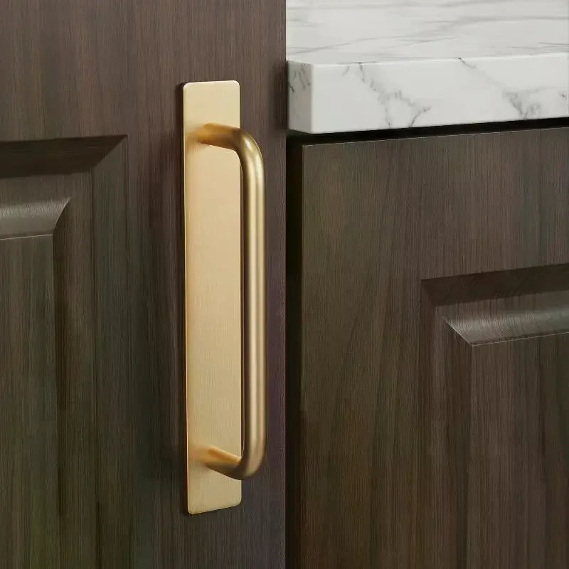 Drawer Handle Aluminum Self Adhesive Handles Easy Installation Doors Windows No Drilling Window Door Handle Modern Minimalist Qme