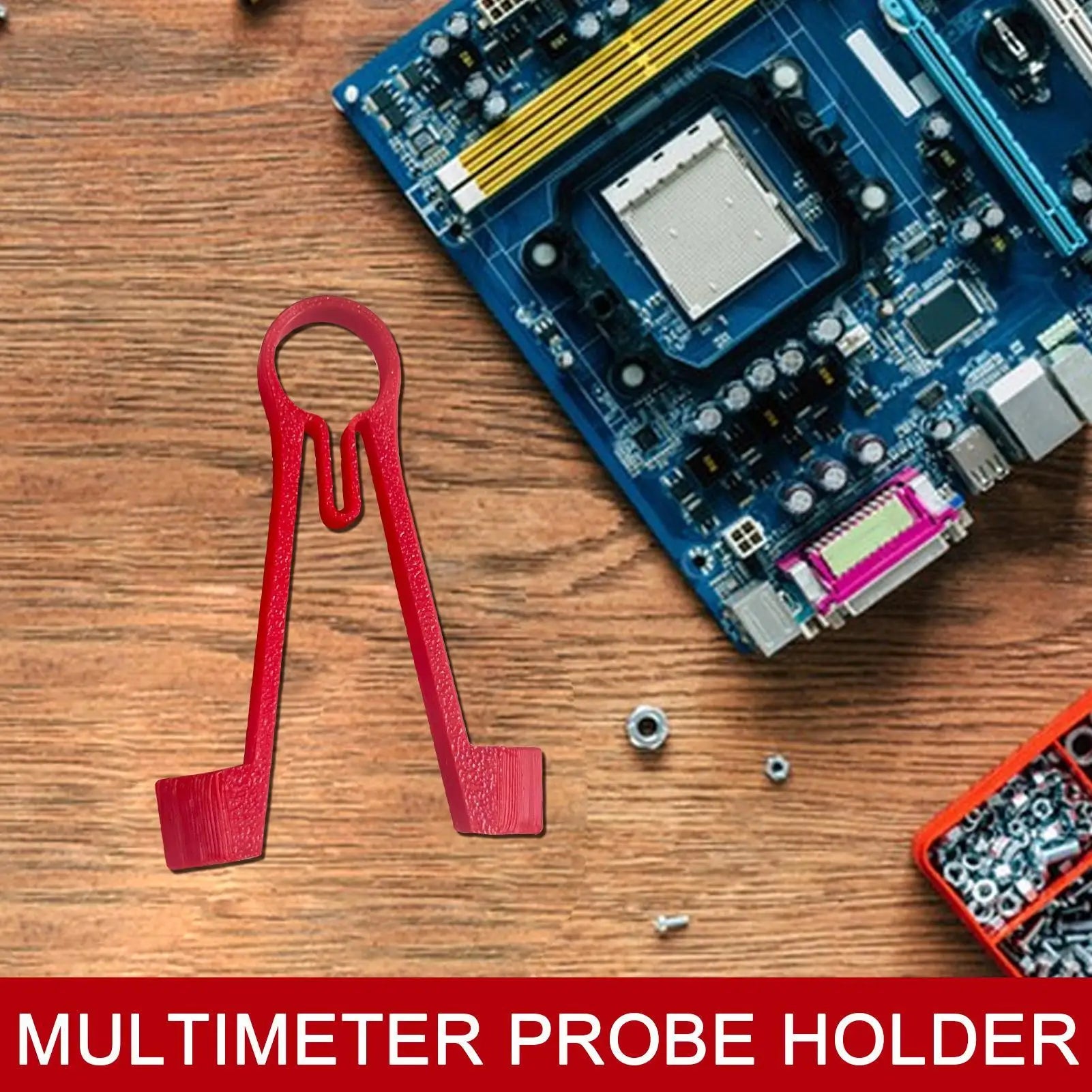 Holder Multimeter Probe Test Meter Probes Clamping Tool Electrical Qme