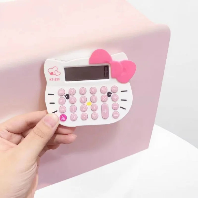 Hello Kitty Kuromi Calculator Cute Cartoon-Themed Portable Calculator for Office Use Student Calculator Qme