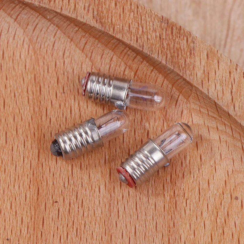 Lot Mini Indicator Light Bulb E5 Screw Mouth Miniature Lamp 6 3V 12V Qme