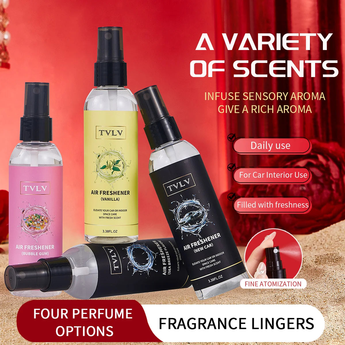 Fresh Air Fragrance Long-lasting Elegant Light Emitting Charming Qme