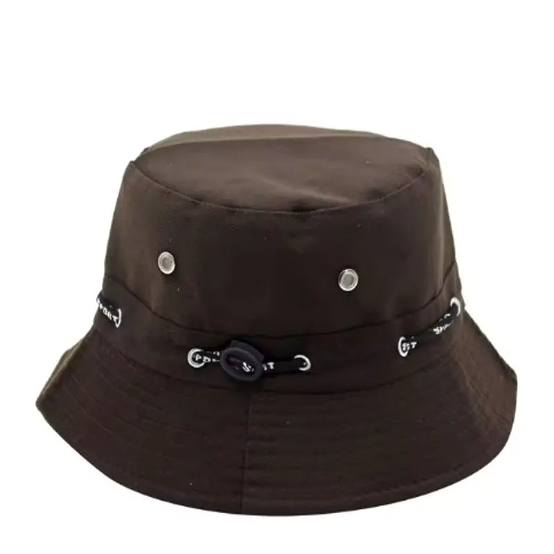 Stringed Bucket Hat Panama Breathable Sun Protection Fisherman Hat for Men Women Girls Summer Travel Sports Hiking Beach Bob Hat Qme CF 1 55-60cm