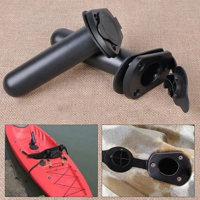Canoe Fixed Fishing Seat Rod Bracket Embedded Oblique Insertion Yacht Qme