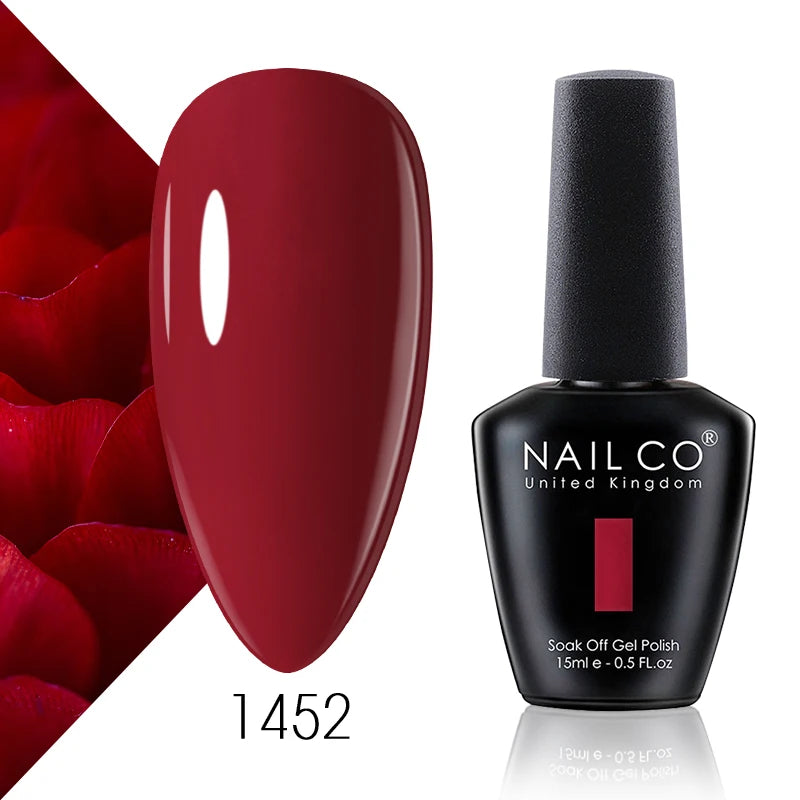 NAILCO 131 Colors Nail Gel Polish Off LED Semi Permanant Art Hybrid