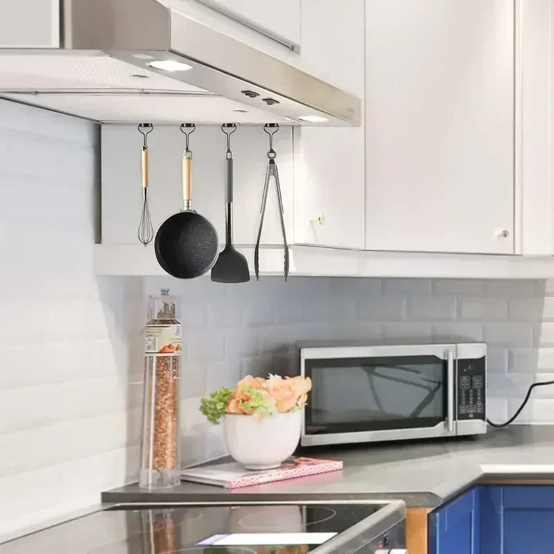 4Pcs kitchen Versatile Heavy-Duty Magnetic Hooks - 26Lbs Swivel Neodymium Magnets - Multipurpose Hanging Solutions for Home Qme