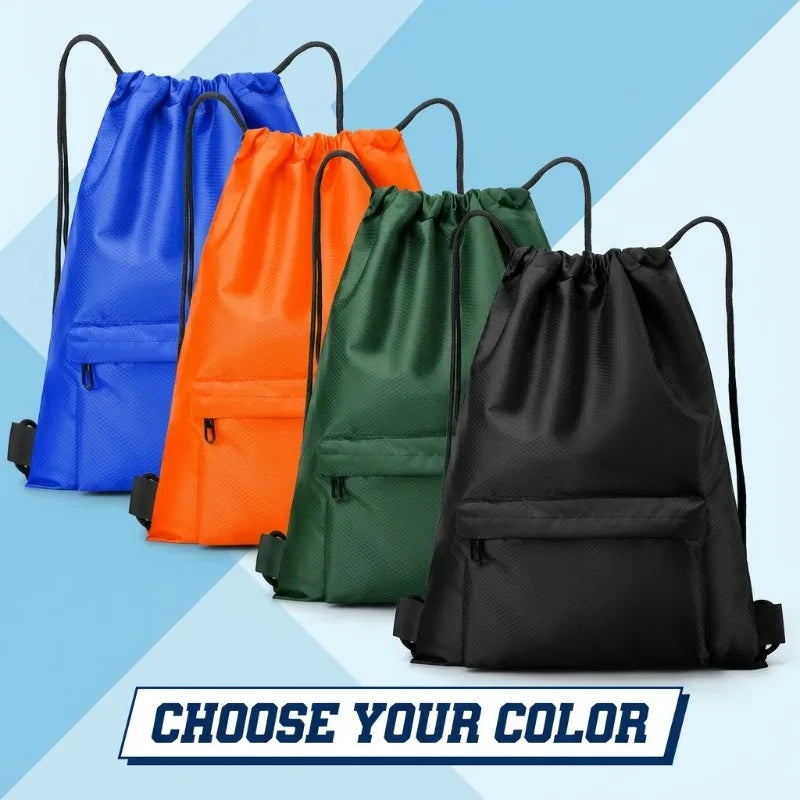 Football Drawstring Gym Bag Large Capacity Multi-color Sports Qme