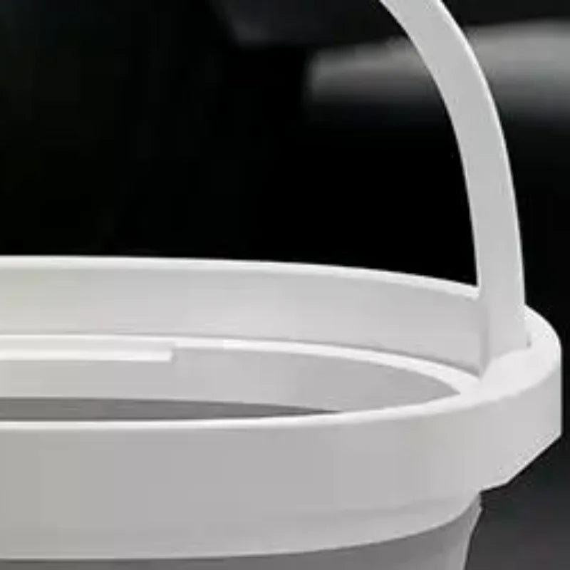 Foldable Water Bucket Essential Fishing Camping Travel Collapsible Qme