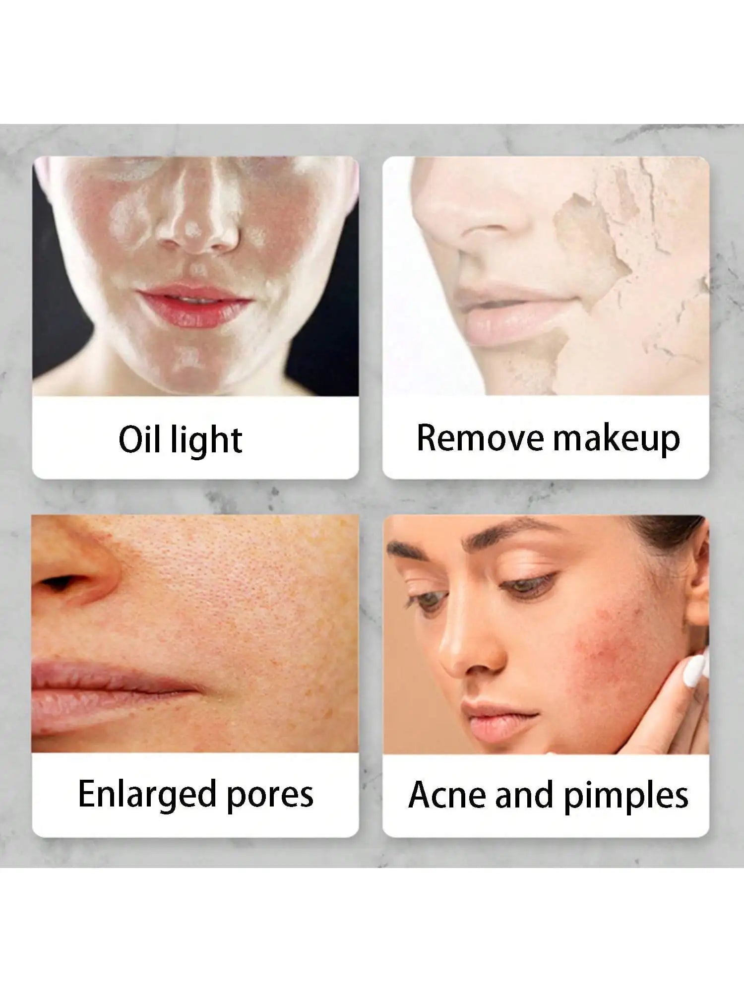 Volcanic Stone Oil Absorption Ball Facial Removal Massage Pore Qme