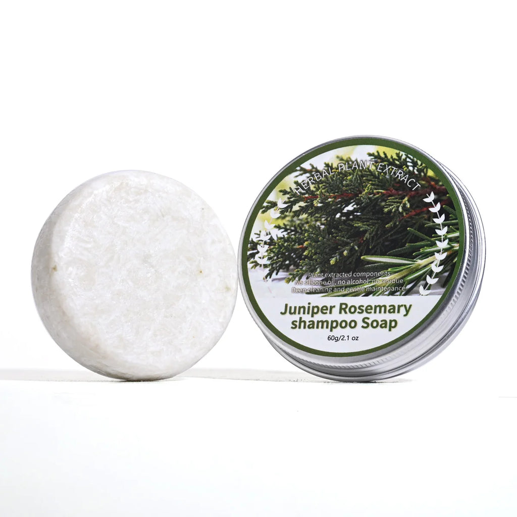 Natural Plant Extract Juniper Rosemary Essence Solid Hair Care Soap Qme