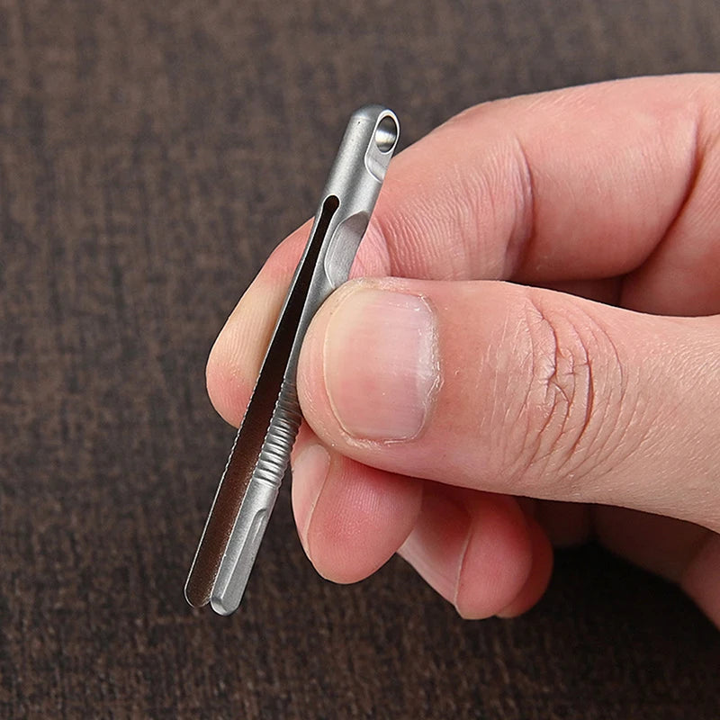 Mini Titanium Tweezers Small TC4 Alloy Clip Portable Nipper EDC Qme
