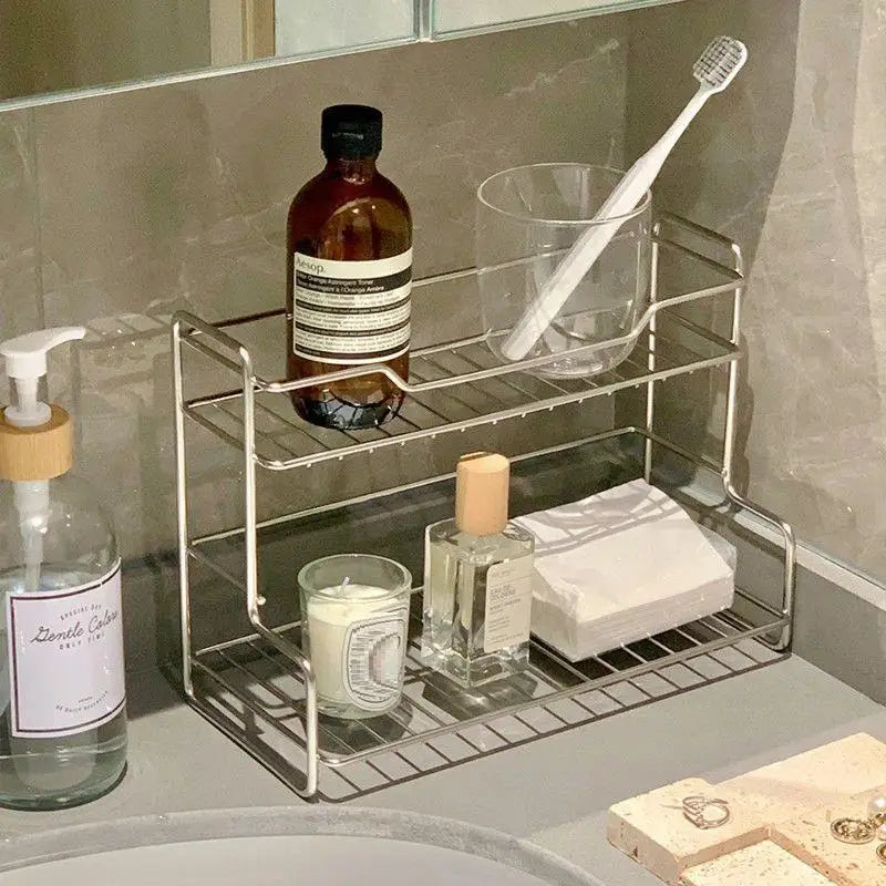 Bathroom Toiletries Cup Organizer Racks Kitchen Countertop Storage Qme
