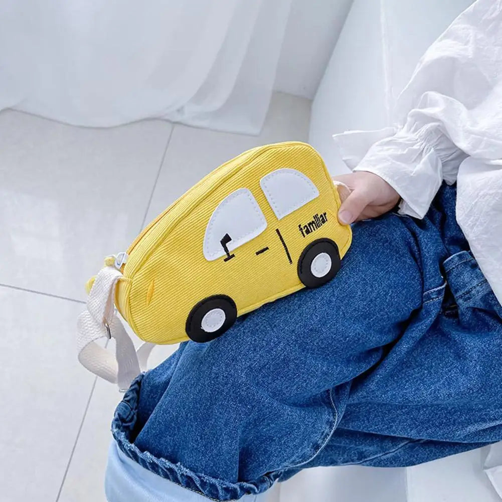 Fashion Mini Crossbody Bag Packet Children Baby Boys Girls Car Shoulder Bag Handbags Cartoon Pig Mini Coin Purse Qme