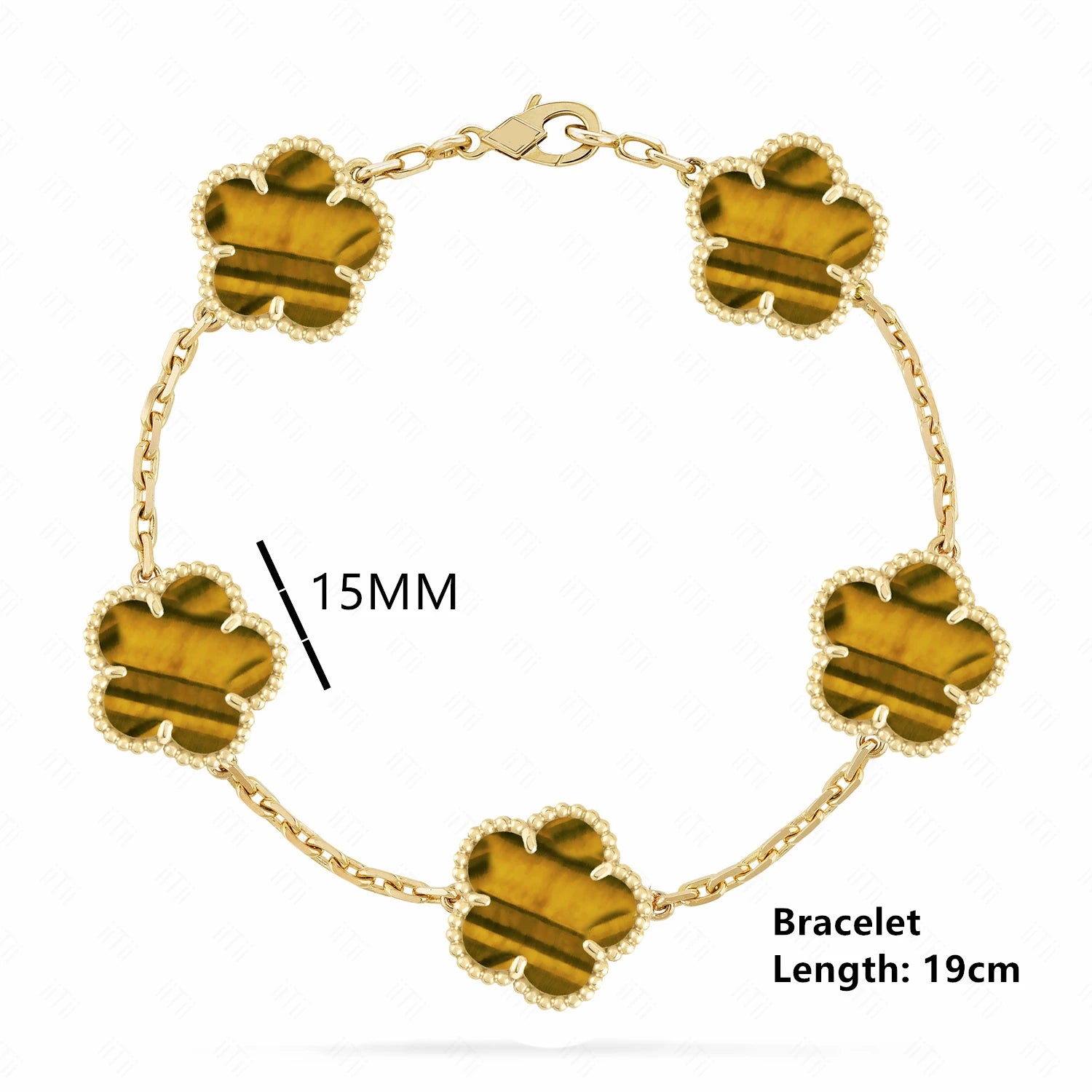 High-quality Copper Plated 18k Gold Five-leaf Clover Necklace Fashion