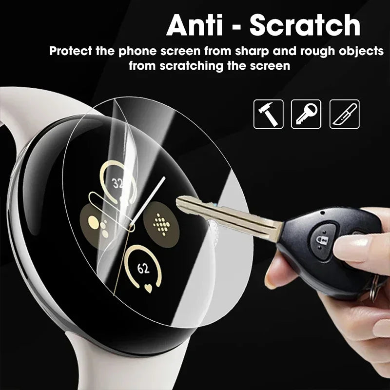 1-5Pcs Watch Protective Hydrogel Film for Google Pixel Watch 3 45mm 41mm Anti-scratch TPU Screen Protectors for Pixel Watch 2 1 Qme