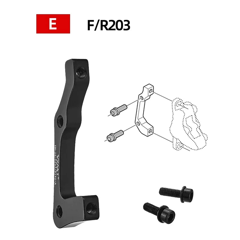 Bike Disc Brake Rotors Front Rear Caliper Adapter Aluminum Alloy Post Qme A7