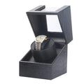 Watch Winder Automatic Winding Box for Mechanical Watches, Rotating Storage Case Watch Shaker, Automatic Watch Winding Device Qme Crocodile In Carbon