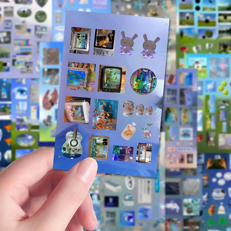 8 16 Sheets Y2k Gen Z Electronic Memories Retro Dreamcore Collages Qme